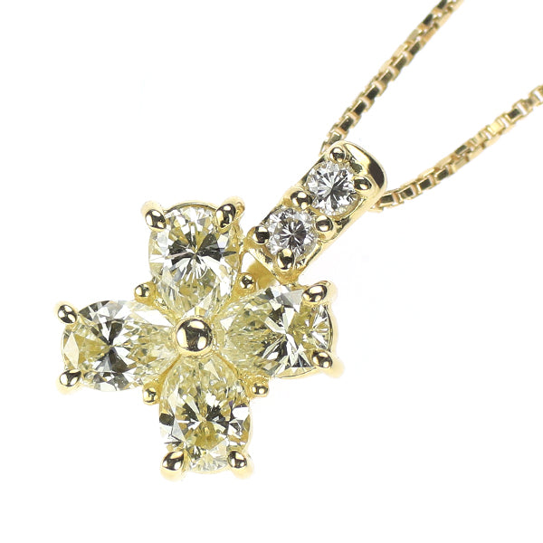 K18YG ダイヤモンド ペンダントネックレス 0.90ct