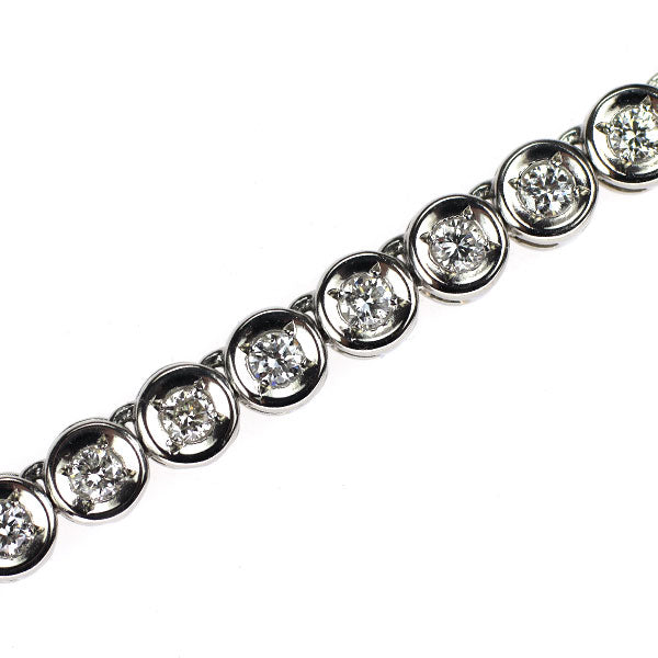 Pt850 ダイヤモンド ネックレス 3.08ct テニス