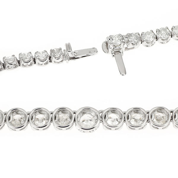 K14WG ダイヤモンド ネックレス 10.00ct テニス