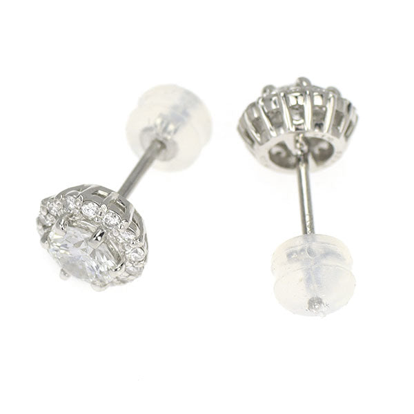新品 Pt900/ Pt950 ダイヤモンド ピアス 0.875ct G I1 EX D0.26ct