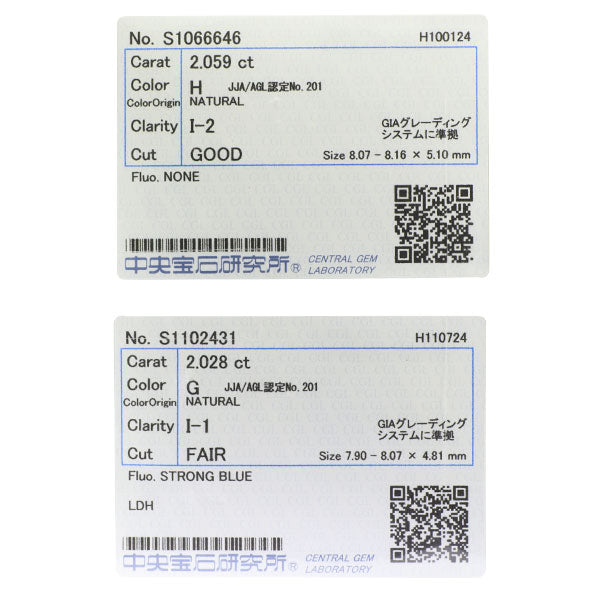 新品 Pt900/ Pt950 LDH ダイヤモンド ピアス 4.087ct G/H I1-2 G/Fair