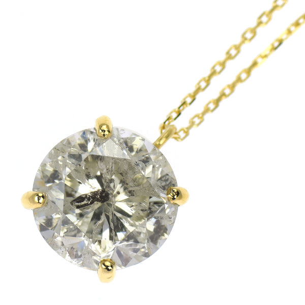 新品 K18YG ダイヤモンド ペンダントネックレス 2.043ct L I2 Fair