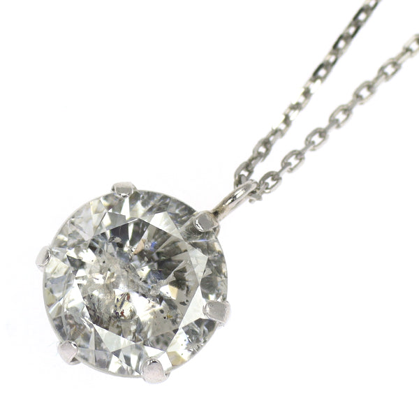 新品 Pt900/ Pt850 LDH ダイヤモンド ペンダントネックレス 1.016ct I I2 Poor