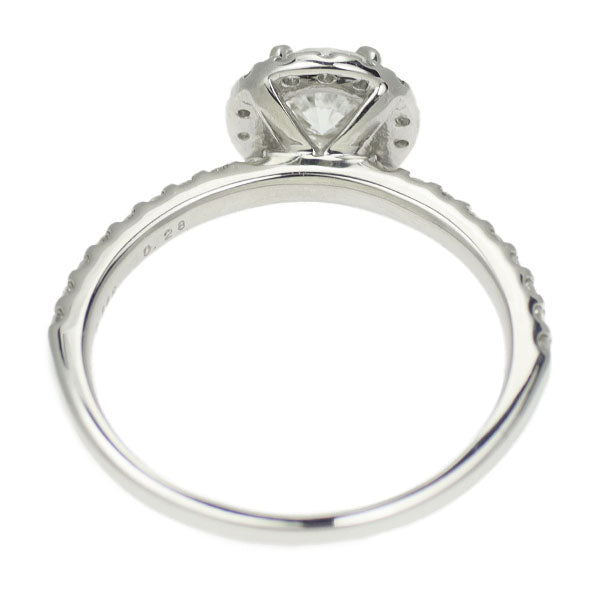 新品 Pt950 ダイヤモンド リング 0.562ct F VS1 VG D0.28ct