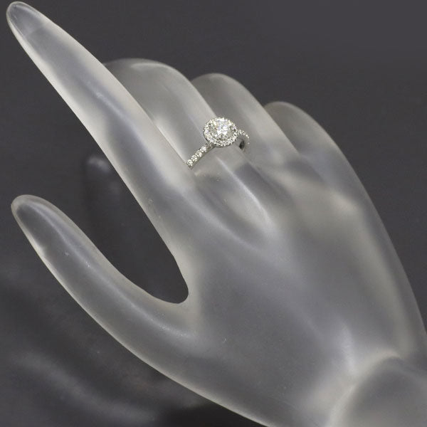 新品 Pt950 ダイヤモンド リング 0.562ct F VS1 VG D0.28ct