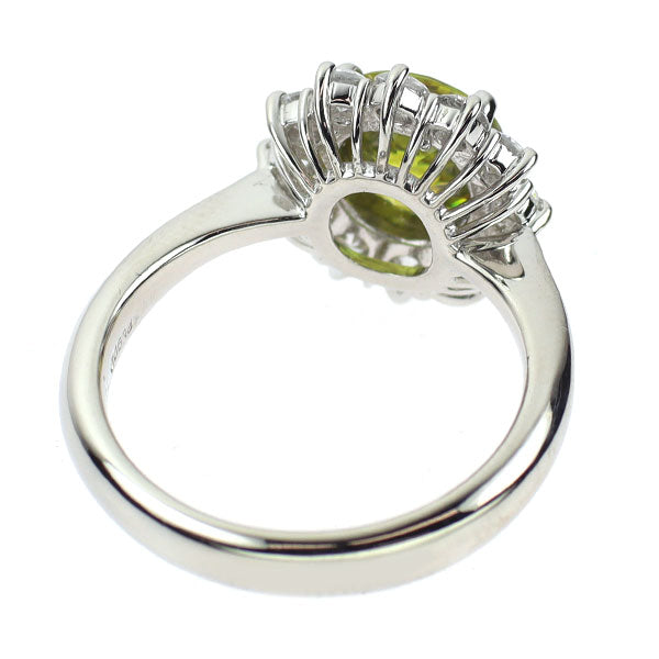 希少 Pt900 スフェーン ダイヤモンド リング 1.82ct D0.71ct
