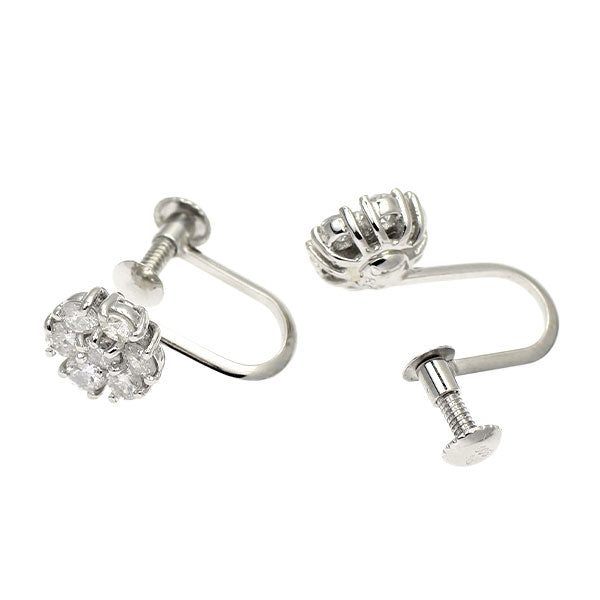Pt900 ダイヤモンド イヤリング 0.60ct  フラワー