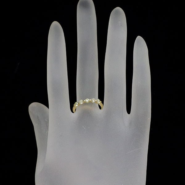 K18YG ダイヤモンド リング 0.50ct 一文字