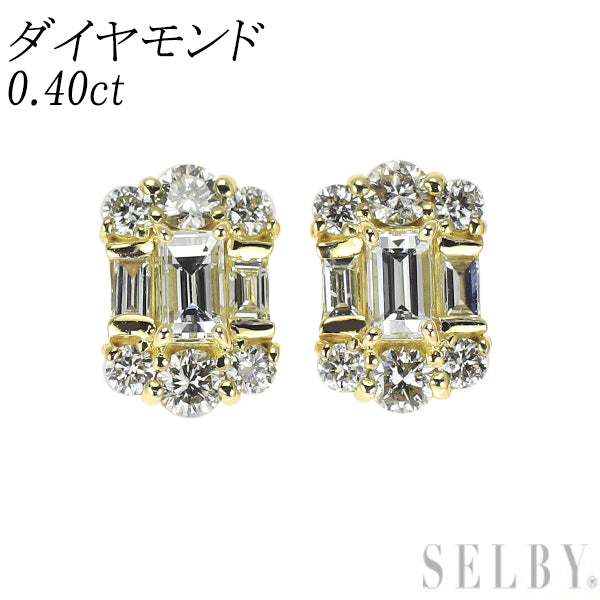 K18YG ダイヤモンド ピアス 0.40ct