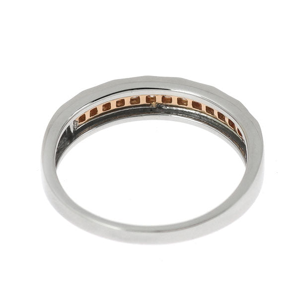 希少 K18PG/Pt950 天然ピンクダイヤモンド リング 0.11ct