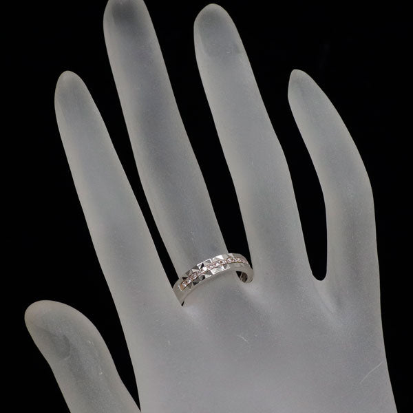 希少 K18PG/Pt950 天然ピンクダイヤモンド リング 0.11ct