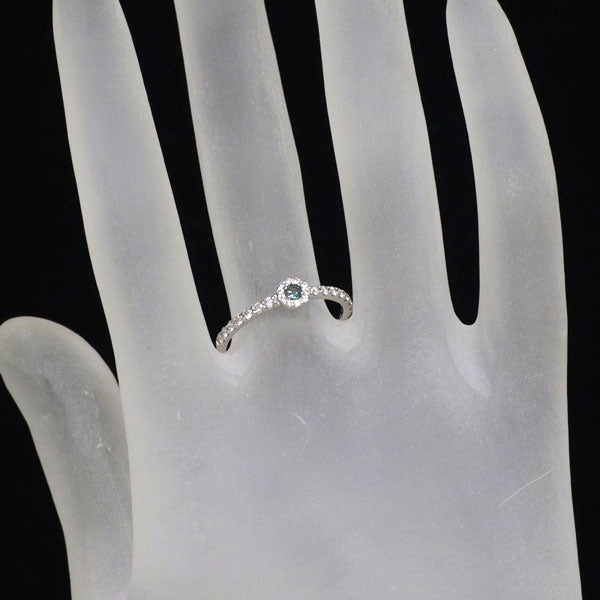 希少 Pt950 アレキサンドライト ダイヤモンド リング 0.06ct D0.24ct