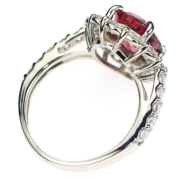 Pt950 タイ産 ルビー ダイヤモンド リング 3.05ct D1.51ct