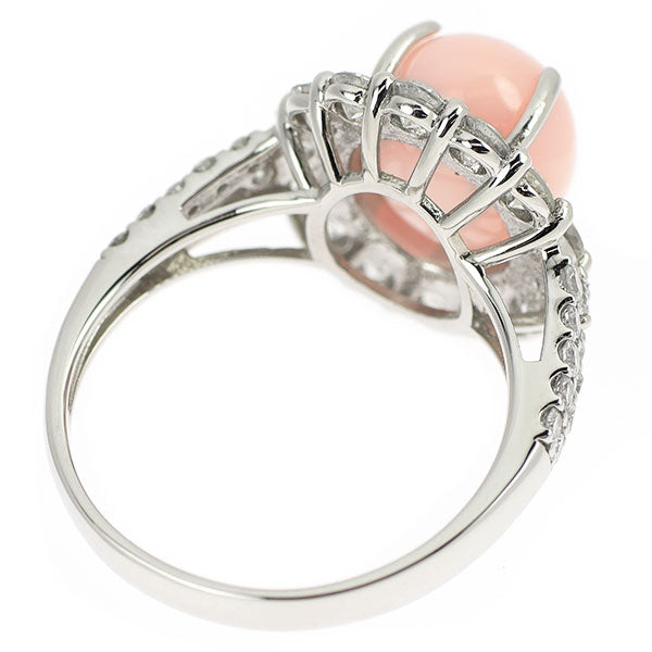 Pt950 コンクパール ダイヤモンド リング 4.50ct D1.31ct — セルビー