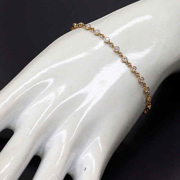 K18PG ダイヤモンド ブレスレット 1.00ct