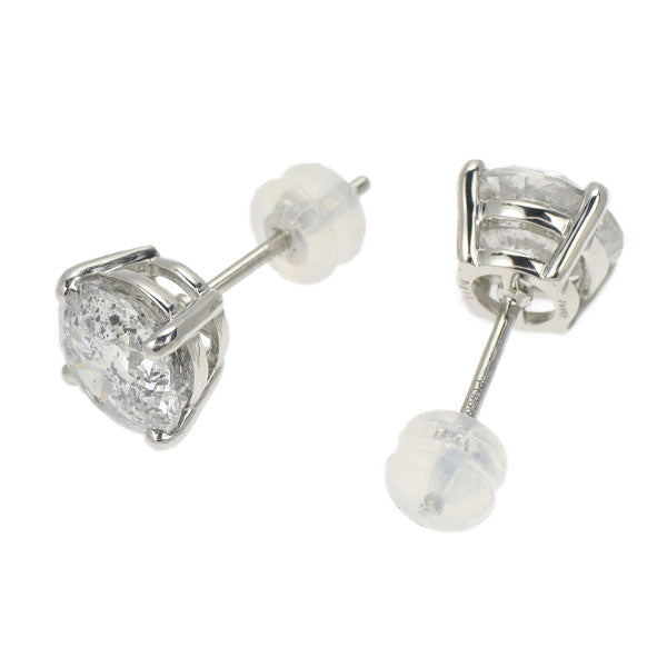 新品 Pt900/ Pt950 ダイヤモンド ピアス 4.125ct F/G I2 VG/G