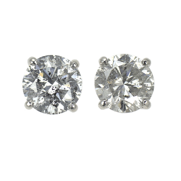 新品 Pt900/ Pt950 ダイヤモンド ピアス 4.125ct F/G I2 VG/G