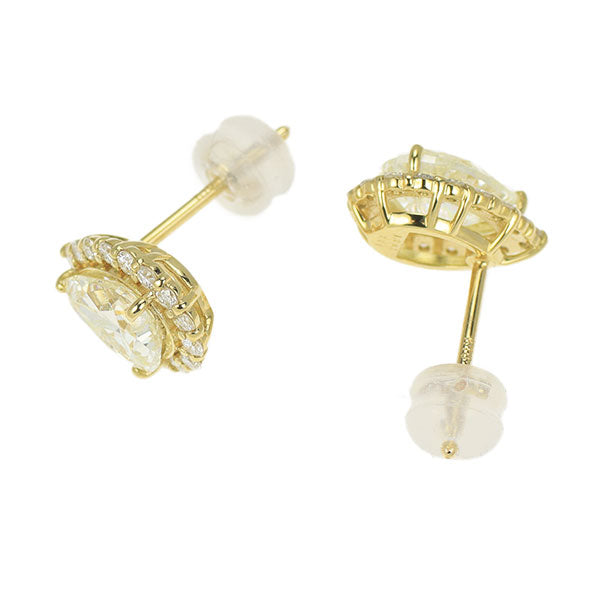 ペアシェイプ ダイヤモンド ピアス k18yg 新品 K18YG LDH ペアシェイプカット ダイヤモンド ピアス 2.293ct M I1