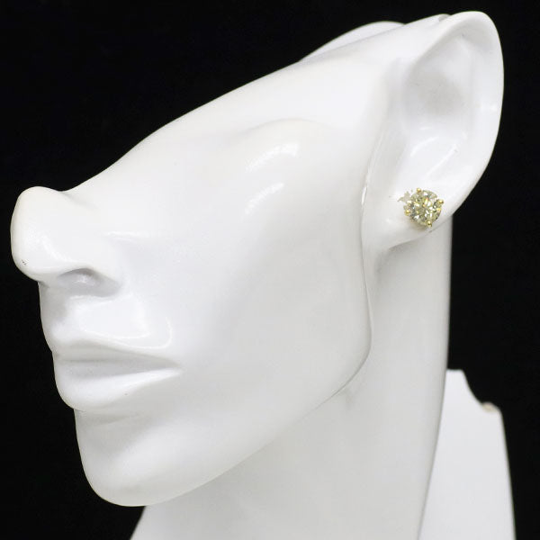 新品 K18YG ダイヤモンド ピアス 4.165ct LY/VLY I1 G