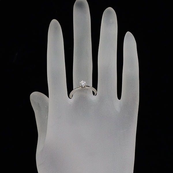 ティファニー Pt950 ダイヤモンド リング 0.32ct  ソリティア