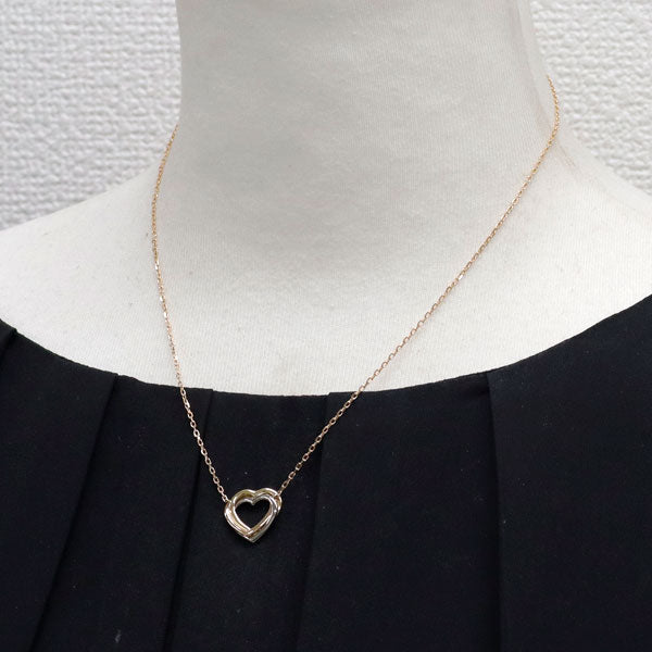 カルティエ K18YG/WG/PG ペンダントネックレス トリニティハート