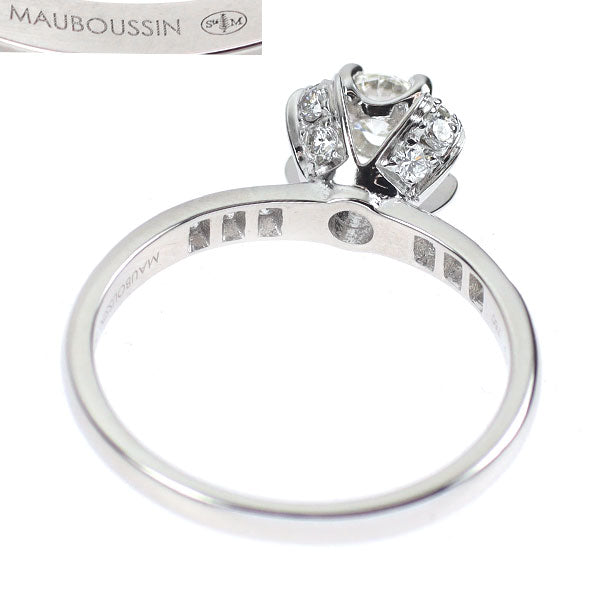 モーブッサン K18WG ダイヤモンド リング