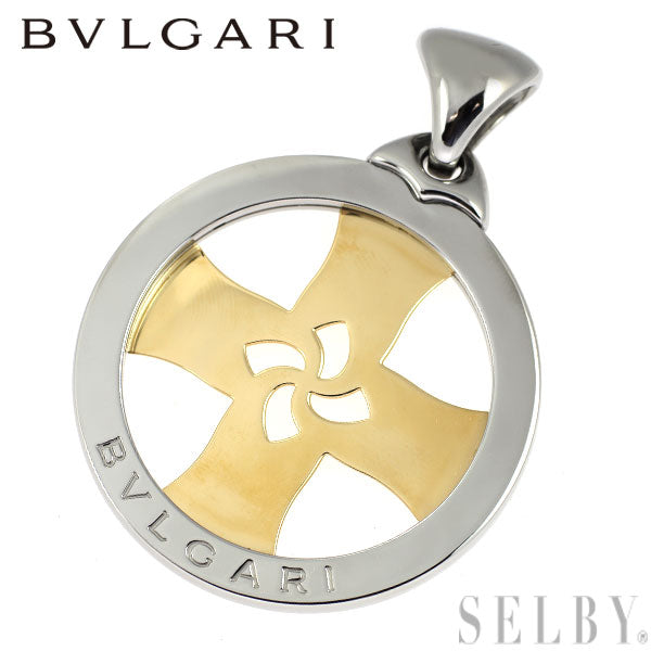ブルガリ トンドスノー BVLGARI K18YG ペンダントトップ ブルガリ SS/ K18YG ペンダントトップ トンド クロス — セルビー