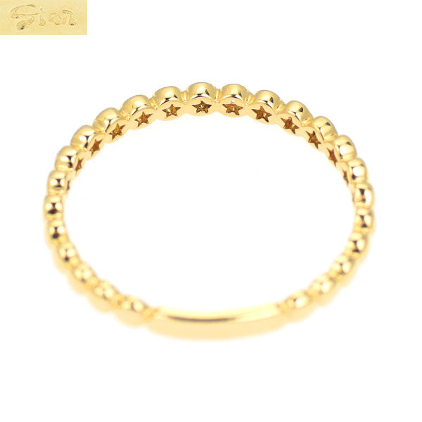 スタージュエリー K18YG ダイヤモンド リング 0.09ct