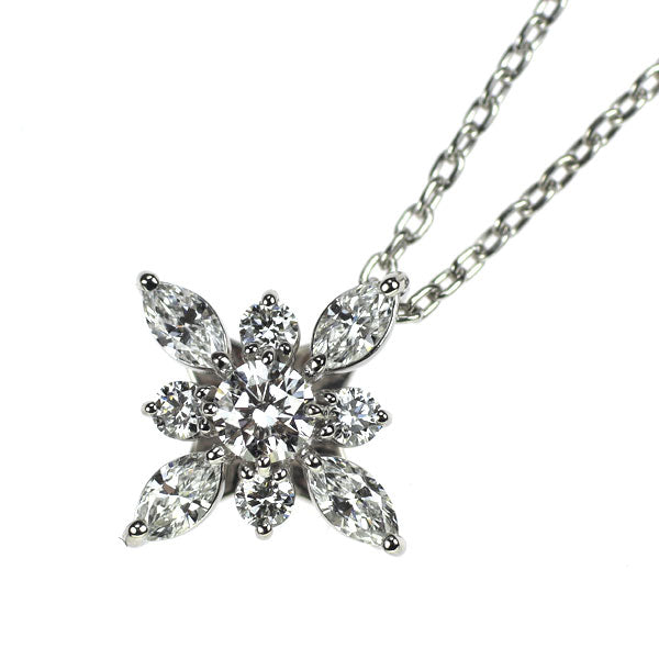 モニッケンダム Pt900/Pt850 ダイヤモンド ペンダントネックレス 0.40ct