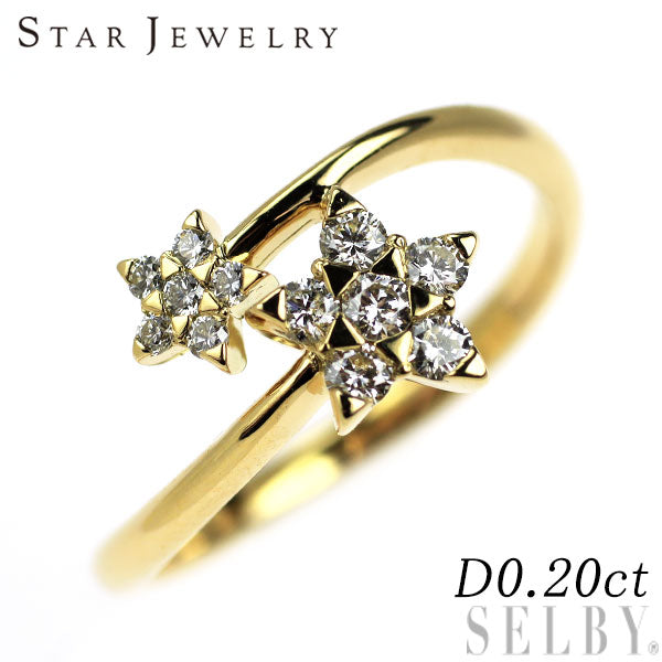 スタージュエリー K18YG ダイヤモンド リング 0.20ct — セルビー