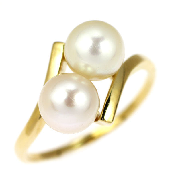 ミキモト K14YG アコヤベビーパール リング ミキモト K14YG アコヤ 真珠/パール リング 径約 6.6mm