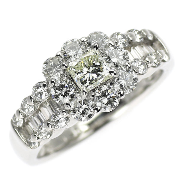 M*2様 三越 ☆ pt900プリンセスカットダイヤモンドリング Pt900 プリンセスカット ダイヤモンド リング 0.345ct D0.95ct