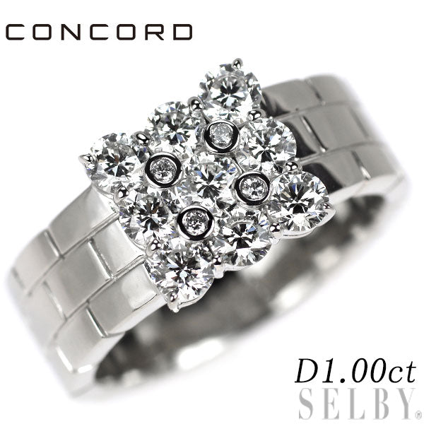 コンコルド Pt900 ダイヤモンド リング 1.00ct
