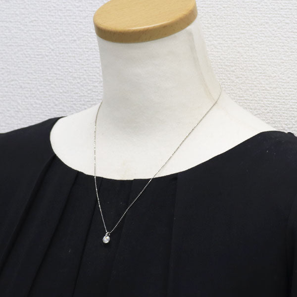 Pt900/ Pt850 ダイヤモンド ペンダントネックレス 1.011ct 一点留め