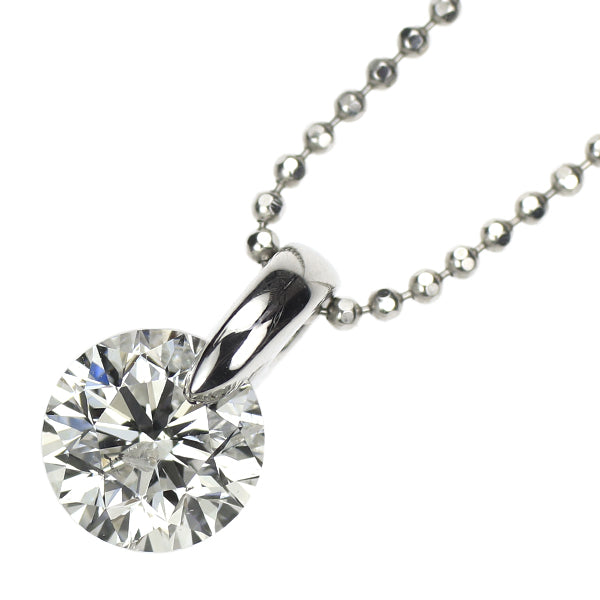 Pt900/ Pt850 ダイヤモンド ペンダントネックレス 1.011ct 一点留め