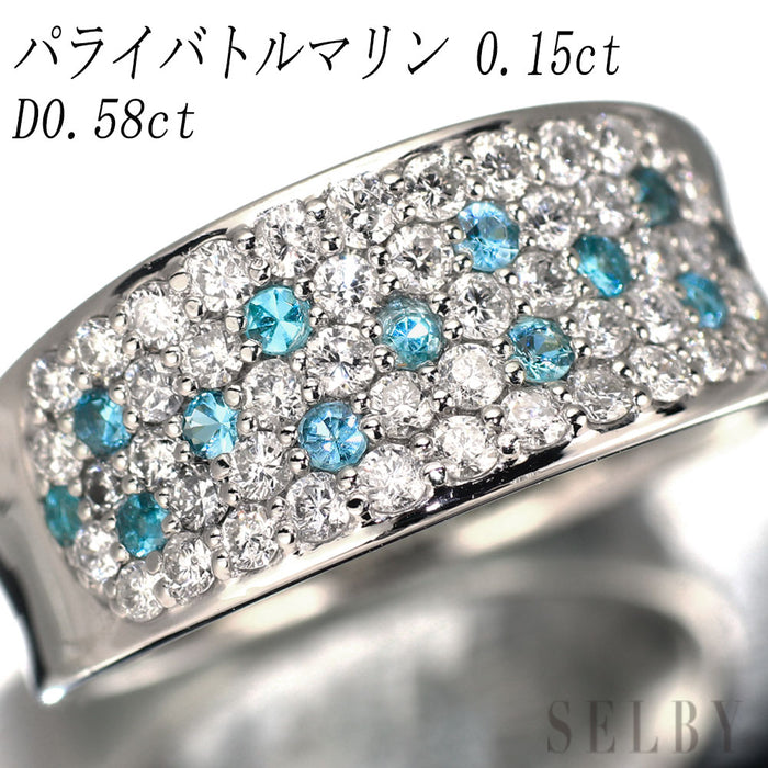 パライバトルマリンring☆Pt900☆ 楽天市場】Pt900 パライバトルマリン & ダイヤモンド リング
