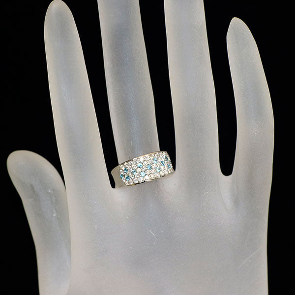 ラビット　パライバトルマリン0.326ct pt900 リング Pt900 パライバトルマリン ダイヤモンド リング 0.15ct D0.58ct