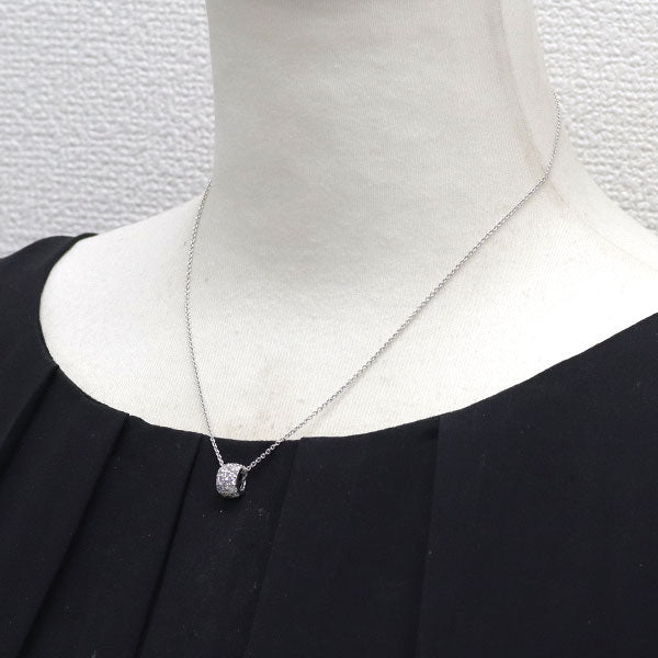 ミキモト K18WG ダイヤモンド ペンダントネックレス 0.72ct
