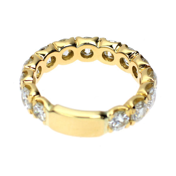 K18YG ダイヤモンド リング 2.76ct  セミエタニティ