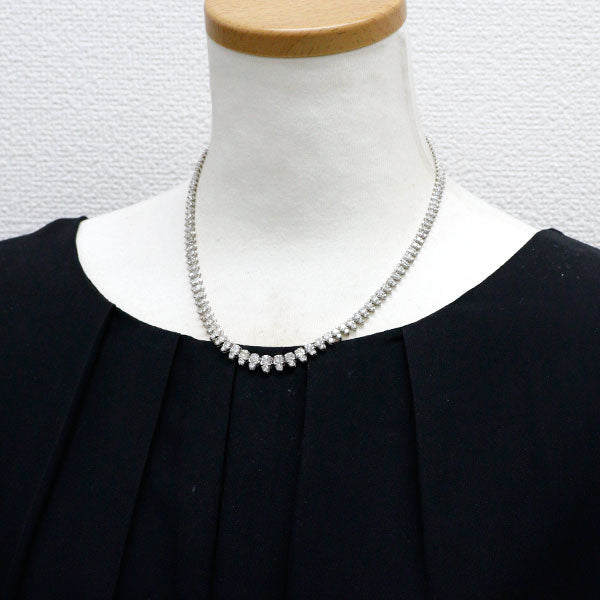 Pt850 ダイヤモンド ネックレス 10.15ct テニス