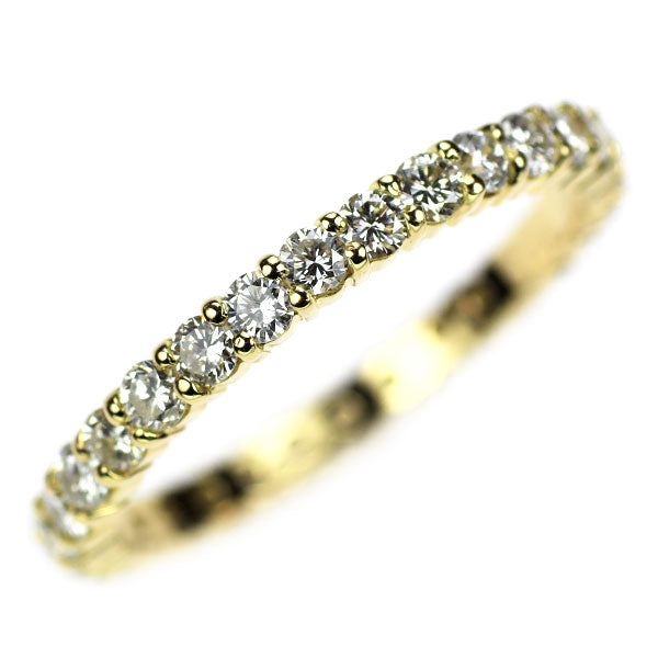 K18YG ダイヤモンド リング 0.91ct フルエタニティ