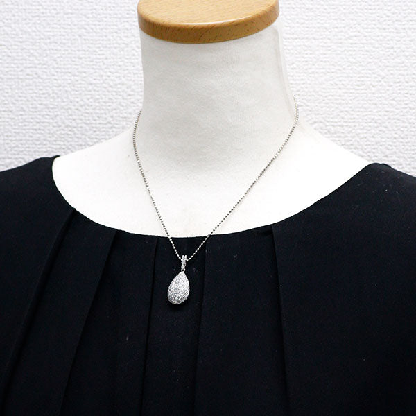 CHRISTIE/クリスティ Pt ダイヤモンド ペンダントネックレス 1.75ct パヴェ