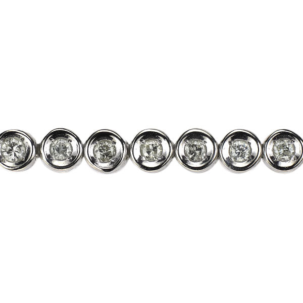 Pt850 ダイヤモンド ブレスレット 1.12ct テニス