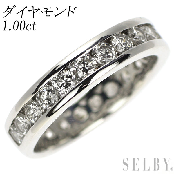 Pt900 ダイヤモンド リング 1.00ct セミエタニティ