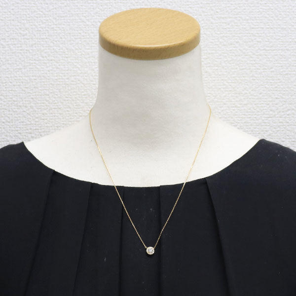 K18PG ダイヤモンド ペンダントネックレス 0.31ct D0.10ct