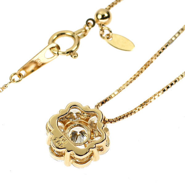 K18YG ダイヤモンド ペンダントネックレス 1.00ct フラワー
