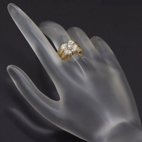 K18YG/WG ダイヤモンド リング 0.36ct