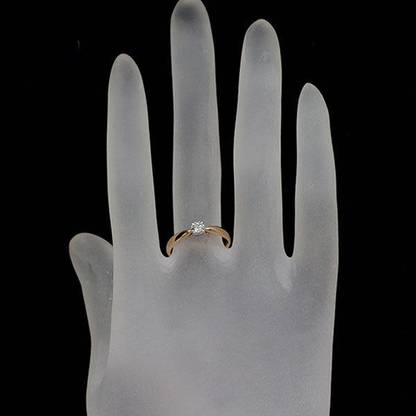 ティファニー K18PG/ Pt950 ダイヤモンド リング 0.23ct ハーモニー