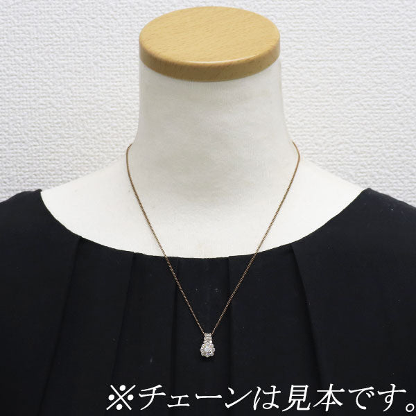 K18PG ダイヤモンド ペンダントトップ 0.300ct D0.61ct