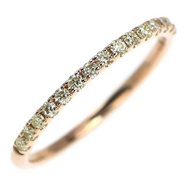 K18PG ダイヤモンド リング 0.13ct ハーフエタニティ — セルビー